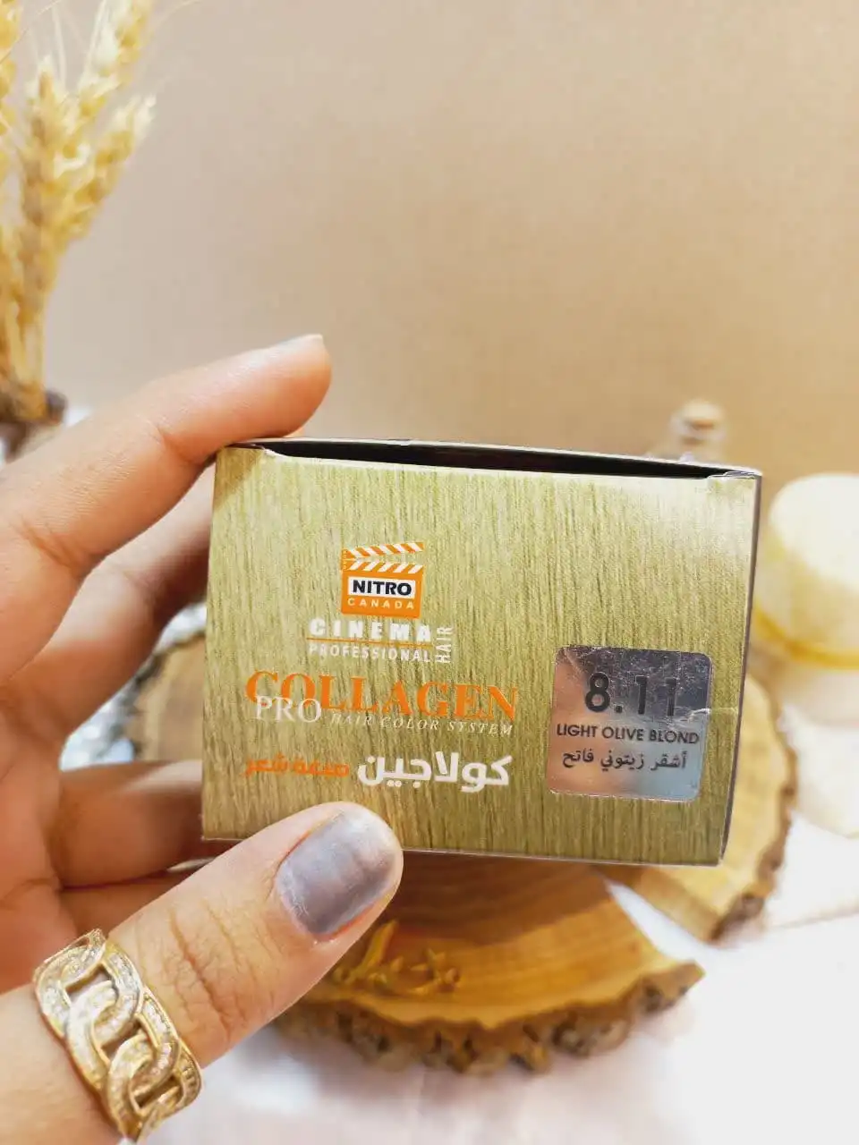 کیت رنگ مو بلوند زیتونی روشن شماره 8/11 کلاژن  COLLAGE