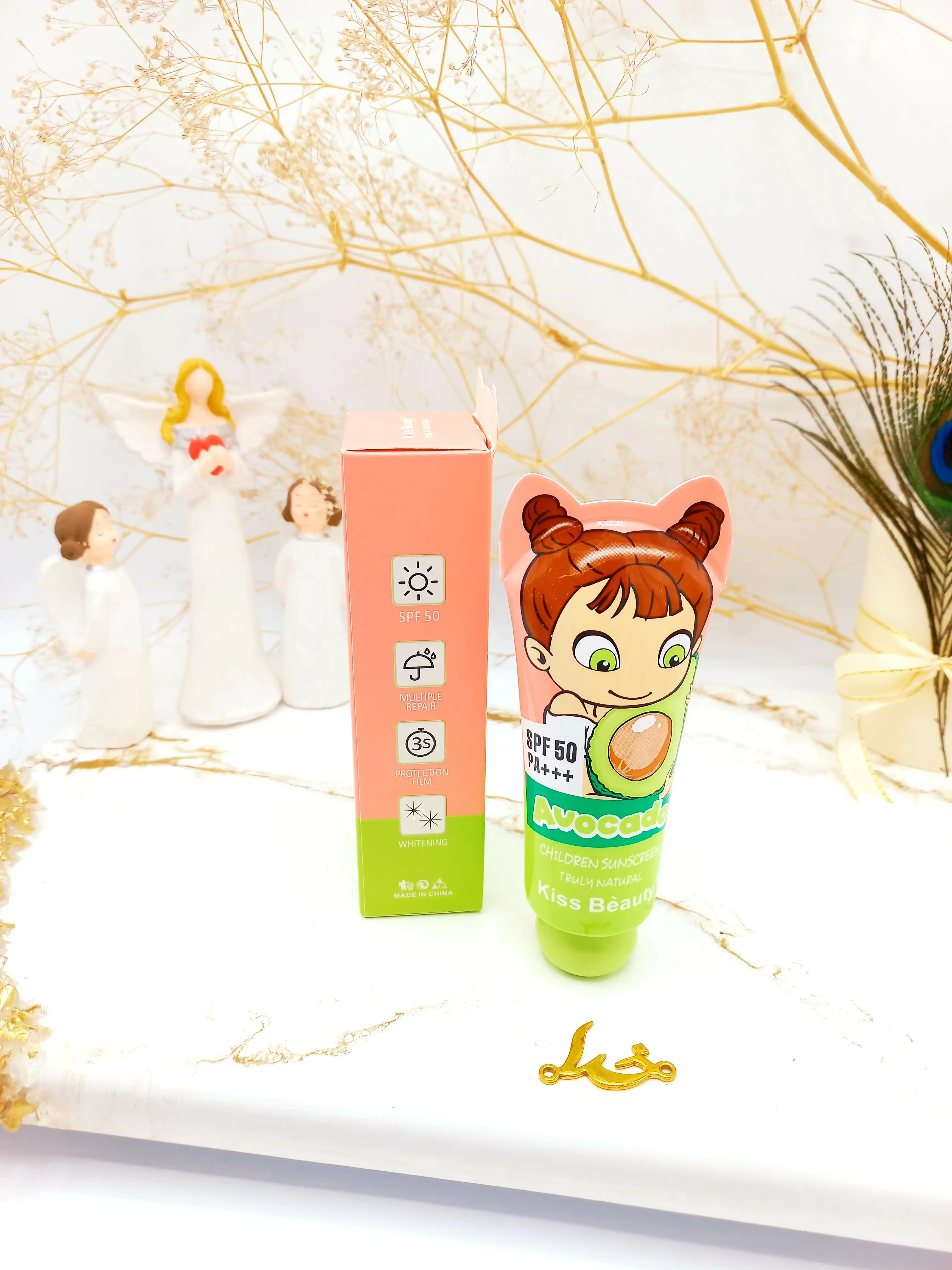 ضد آفتاب آووکادو بچه SPF50 برند کیس بیوتی KISS BEAUTY کد 68315102022