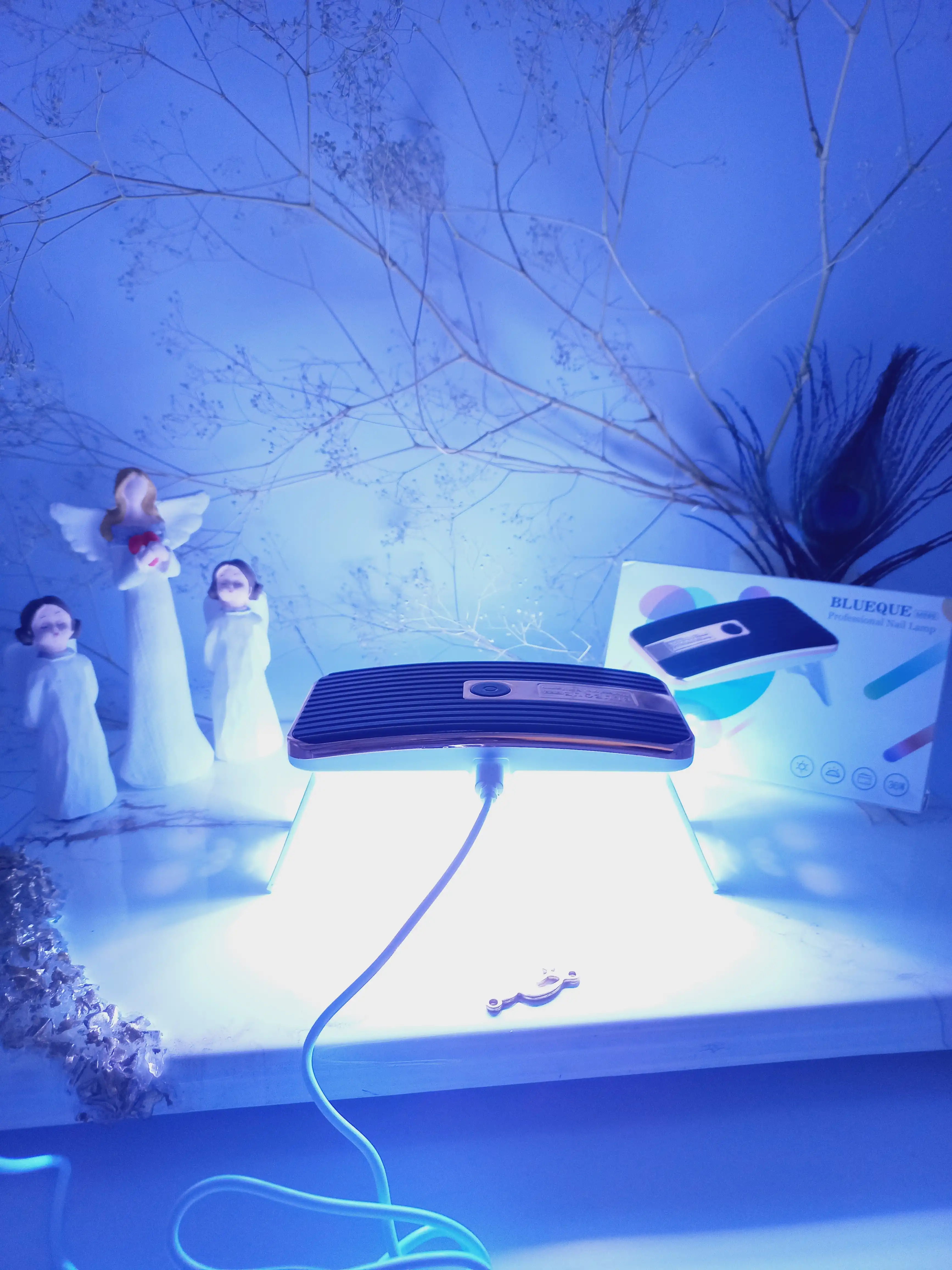 دستگاه یو وی خشک کن لاک ناخن BLUEOUE طرح قاب موبایل
