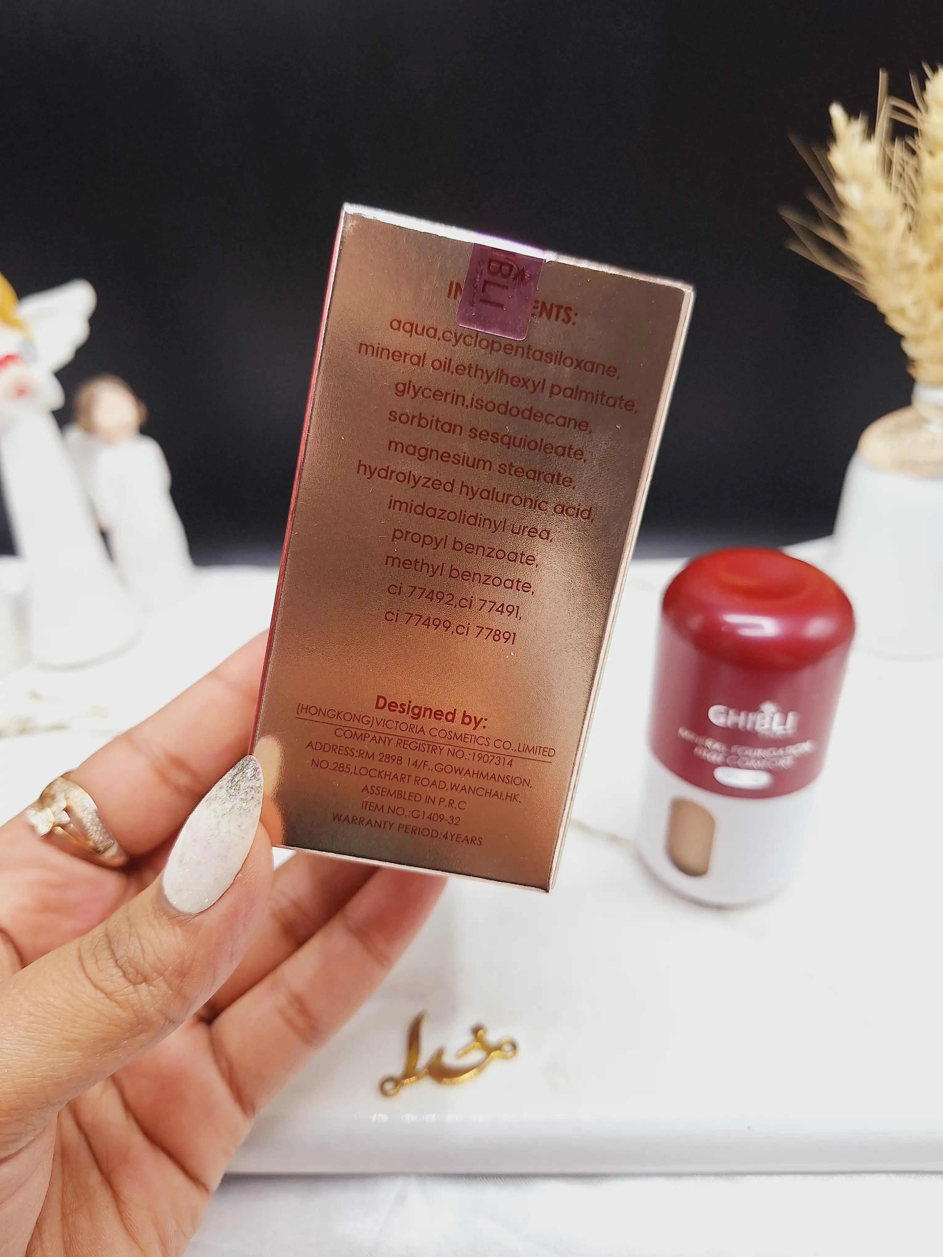 کرم پودر مات با SPF 25 GHIBLI کیفیت عالی کد 0303