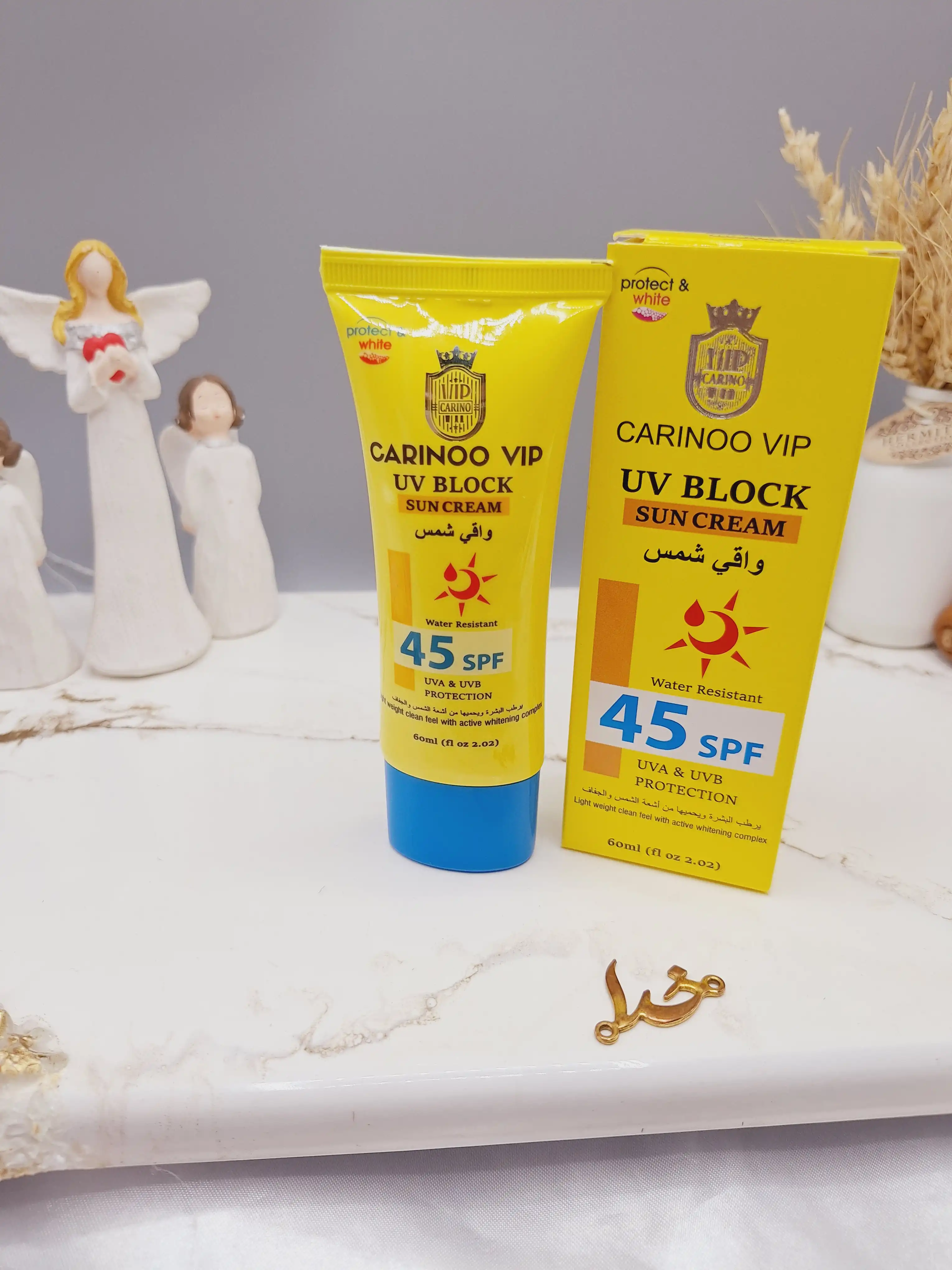 کرم ضدآفتاب spf 45 برند کارینو وی ای پی CARINOO VIP کد 5108