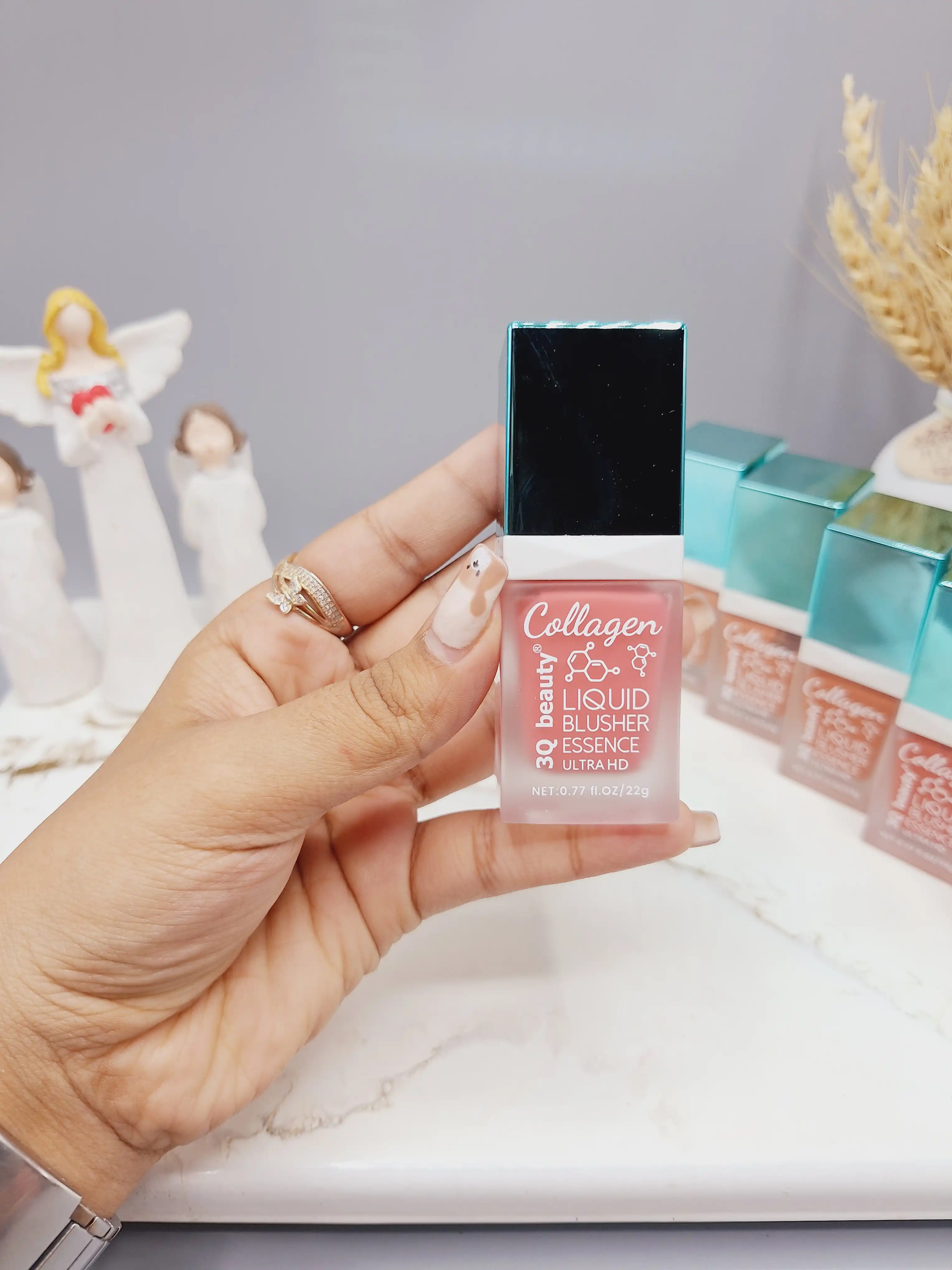 رژ گونه مایع کیفیت عالی برند 3Q کد  BL_019
