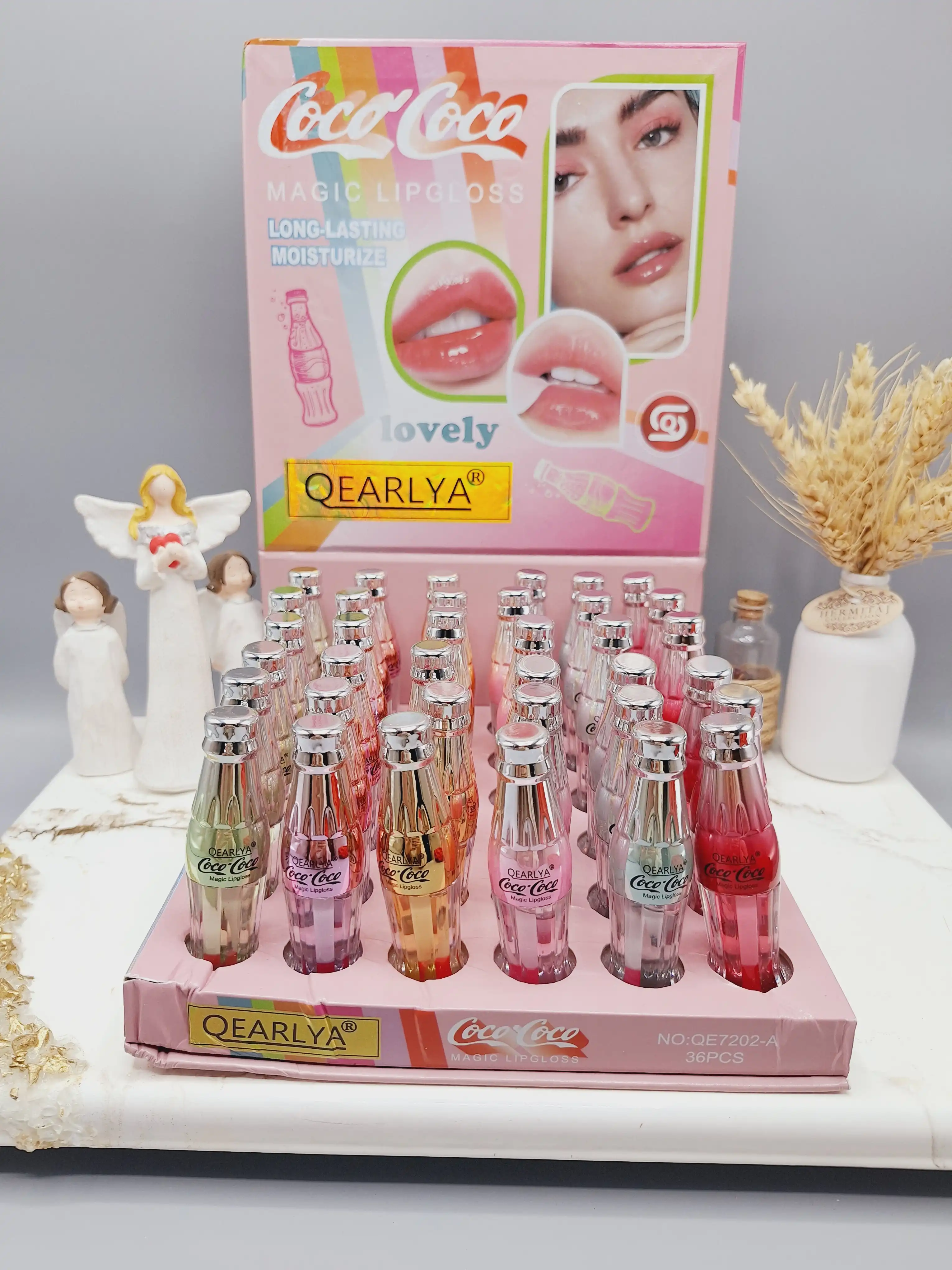 برق لب طرح بطری نوشابه ای برند ‏QEARLYA‏ کد 7202
