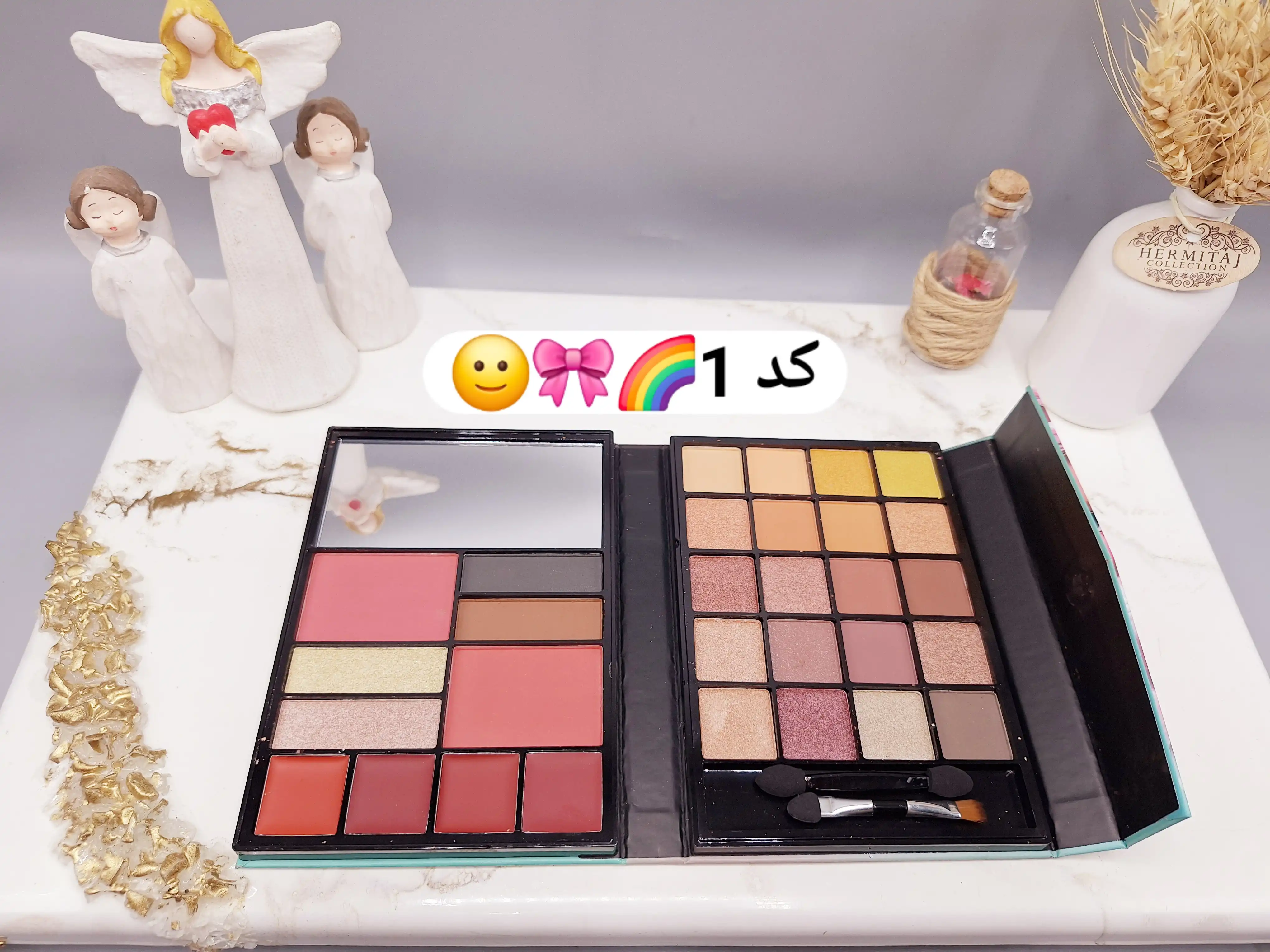 سایه کیفی ژولیوس بیوتی طرح دختر مو صورتی کد jl2025