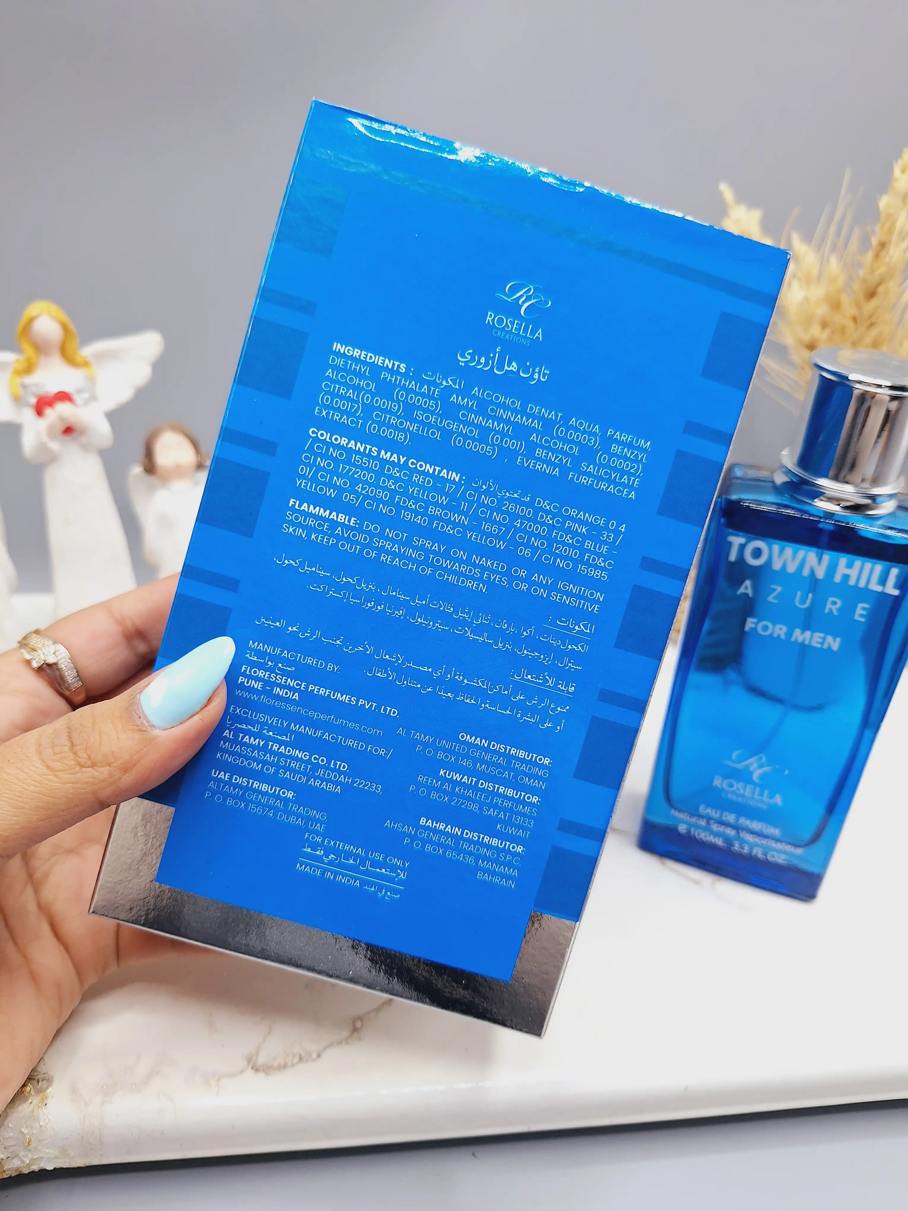 ادکلن مردانه TOWN HILL AZURE FOR MEN حجم 100 میل کد 0983
