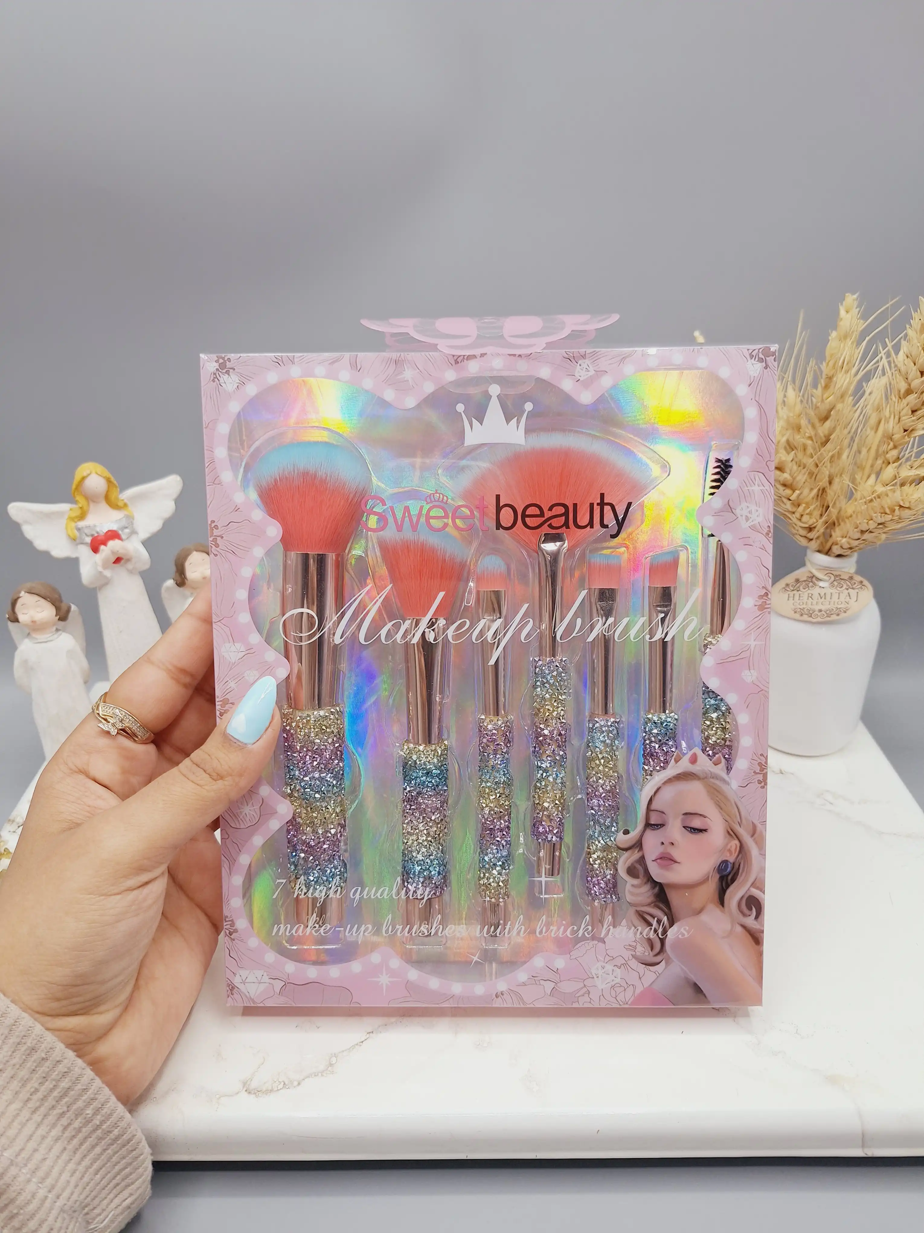 ست براش سنگ الماس پرنسس برند Sweet beauty کد 1104