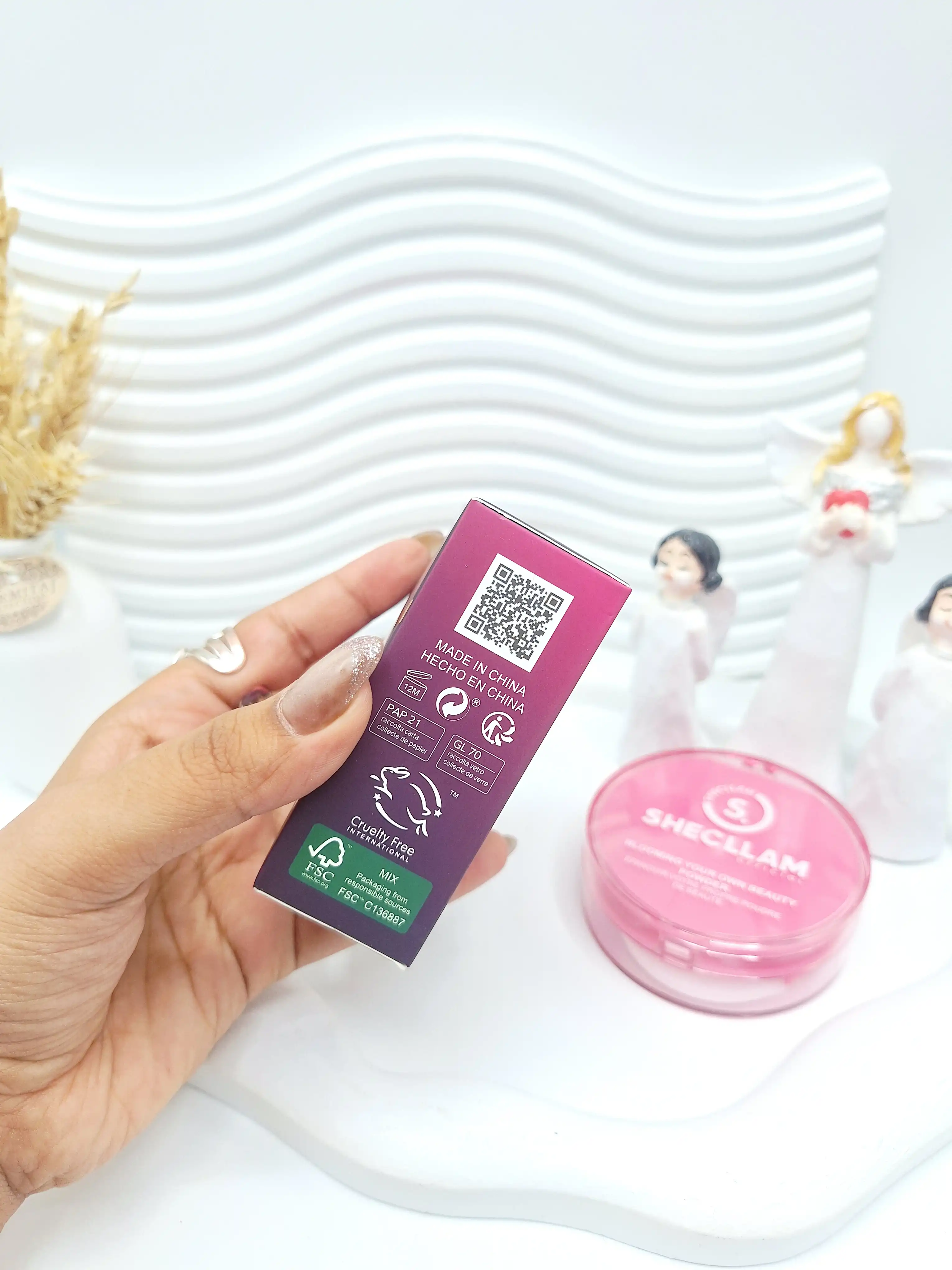 پنکک دو طبقه با کیفیت و سبک صورتی برند شیگلم کد 5092