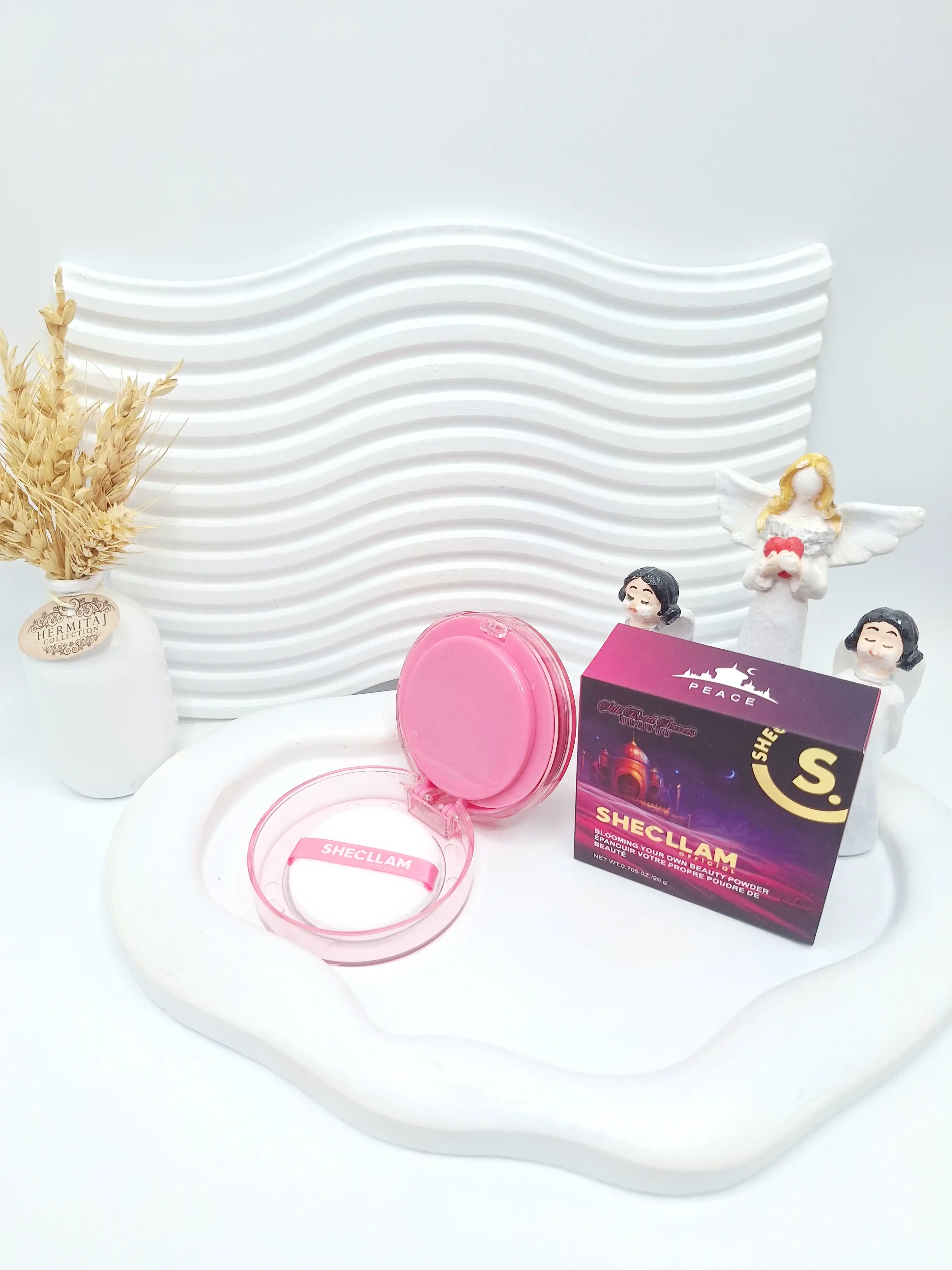 پنکک دو طبقه با کیفیت و سبک صورتی برند شیگلم کد 5092